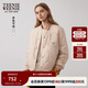 Teenie Weenie【兩面穿】小熊女裝外套冬季時(shí)尚美拉德簡(jiǎn)約休閑棉服 卡其色 S (160)