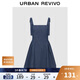 UR2025夏季新款女裝簡(jiǎn)約休閑蝴蝶結牛仔連衣裙UYY850161