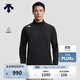 迪桑特（DESCENTE）TRAINING綜訓訓練運動(dòng)健身男士吸濕速干長(cháng)袖針織衫 BK-黑色 L (175/96A)