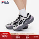 FILA斐樂(lè )女鞋運動(dòng)跑步鞋百搭復古老爹鞋掠奪者2輕便舒適網(wǎng)面休閑鞋 黑/南極灰-BA 37.5