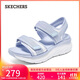 斯凱奇（Skechers）涼鞋女士秋季厚底運動(dòng)休閑鞋外穿軟底沙灘鞋涼拖鞋119823