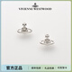 薇薇安·威斯特伍德（Vivienne Westwood）西太后mini土星耳釘NANOSOLITAIRE單鉆女士耳環(huán)高級感禮物女生 銀色