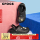 CROCS卡駱馳秋冬新品暖棉洞洞鞋男女秋冬款貝雅暖棉拖鞋|205969 黑/黑-060(建議買(mǎi)大一碼) 39 (240mm)