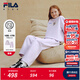 FILA【套裝】斐樂(lè )兒童衛衣衛褲2025冬季新款男女中大童休閑兩件套 櫻花淺粉-PK 130
