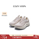 COZY STEPS可至女士春季新款網(wǎng)面透氣復古運動(dòng)鞋百搭厚底增高老爹鞋 5175 暖意灰白+白浪灰+茶白色 37