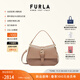 芙拉（FURLA）【同價(jià)11.11】【明星同款】FLOW中號牛皮女士手提包單肩斜挎包 灰褐色