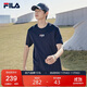 FILA斐樂(lè )官方短袖T恤男2025年夏季時(shí)尚純棉圓領(lǐng)透氣男士運動(dòng)t恤針織衫