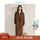 茵曼（INMAN）polo領(lǐng)半拉鏈衛衣連衣裙2025春秋女裝新品套頭落肩長(cháng)款針織裙 深咖色 M