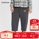巴拉巴拉balaOne寶寶長(cháng)褲寬松蘿卜褲休閑褲燈芯絨2025秋季新款嬰兒褲子萌 中灰20410 100