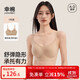 幸棉【祝緒丹同款】無(wú)痕粉底液內衣無(wú)尺碼隱形舒適美背胸罩細肩帶文胸