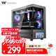 Thermaltake（Tt）鋼影透S-M PRO 屏顯版 海景房機箱 電腦主機 黑色（6寸顯示屏/M-ATX主板/支持360水冷）