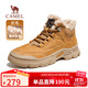 駱駝（CAMEL）雪地靴棉鞋保暖加絨戶(hù)外徒步工裝馬丁靴男 G13W342071 駝色 41