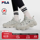 FILA 斐樂(lè )官方PEASE WE摩登運動(dòng)鞋女加絨豌豆鞋休閑鞋 燕麥棕-OM 38