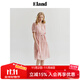 ELAND衣戀V領(lǐng)連衣裙女泡泡袖吊帶內襯裙子夏季新款 粉色(25)Pink L 170