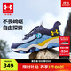 安德瑪（Under Armour）童鞋兒童跑步鞋抽繩戶(hù)外運動(dòng)鞋高密梭織網(wǎng)布中大童鞋子2431503 藍色 36