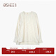 BSIEE暗影盤(pán)扣小衫2025年夏季舒適復古新中式襯衫女 米黃色 米杏 均碼 160/84A/F
