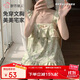 都市麗人吊帶軟萌可愛(ài)小甜心顯瘦吊帶睡衣透氣帶胸墊家居服套裝女3HHA07