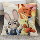 小潔匠選尼克和朱迪玩偶瘋狂動(dòng)物城周邊抱枕客廳沙發(fā)超軟靠墊車(chē)載腰枕家用 SBZA015404 含枕芯 40x40厘米(枕套+枕芯)