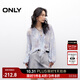 ONLY2025夏季新款法式優(yōu)雅荷葉邊輕薄質(zhì)感長(cháng)袖雪紡衫女|125251002 H3H瑞秋印花藍 XS