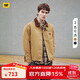 CAT卡特25秋冬新品男士皮質(zhì)貼布口袋底特律工裝燈芯絨翻領(lǐng)棉服外套