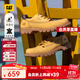 CAT卡特低幫大黃靴休閑皮鞋男士防潑水皮面登山鞋板鞋P111542N3AMC25 黃色 40