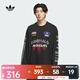 阿迪達斯 （adidas）Originals三葉草男子MOTO GFX T LS M賽車(chē)風(fēng)純棉運動(dòng)寬松長(cháng)袖T恤 KH1199 XL