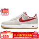 耐克NIKE男休閑鞋 空軍一號AIR FORCE 1運動(dòng)鞋IB6388-101帆白/紅43