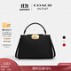 蔻馳（COACH）奧萊女士女包ELIZA迷你CARRYALL設計感手提斜挎包紅色 IM/黑色
