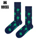 Happy Socks【25年新品】秋冬季ins潮牌風(fēng)多巴胺女男士中筒襪棉襪子3件送禮盒 好運 均碼 41-46