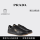 PRADA/普拉達【禮物】男士Downtown Nappa羊皮革運動(dòng)鞋鞋子 黑色 41.5 （7.5）