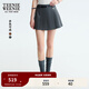 Teenie Weenie小熊女裝半身裙2025年秋季新款氣質(zhì)學(xué)院風(fēng)時(shí)髦百褶裙 深灰色 M