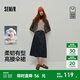 森馬（Semir）森柔牛仔|商場(chǎng)同款牛仔半身裙女純棉長(cháng)裙2025秋新款高腰傘裙 原色牛仔98101 S