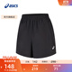 亞瑟士ASICS女子跑步短褲吸濕排汗百搭舒適透氣短褲 2012D261-001 黑色 L