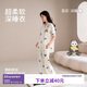 靜韻【深睡衣70】超柔軟涼感睡衣熊貓叭叭夏短袖情侶家居服套裝女