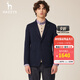 哈吉斯（HAZZYS）男裝 春秋季男士西服商務(wù)通勤便西純色單西男ASUZJ0ACJ03 深藏青色DN L (175/96A 48)