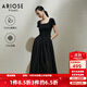 艾諾絲雅詩(shī)【商場(chǎng)同款】2025夏季新品萊賽爾中長(cháng)款連衣裙收腰小黑裙40439097 黑色 M