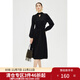 獨束大碼女裝氣質(zhì)優(yōu)雅連衣裙2024秋季新款復古簡(jiǎn)約V領(lǐng)小黑裙女 優(yōu)雅黑 2XL (尺碼：4)