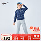NIKE3BRAND 耐克童裝男女童圓領(lǐng)衛衣+長(cháng)褲2件套2025春季兒童套裝