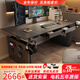 鵬景雅居電動(dòng)升降電腦桌臺式升降桌學(xué)習書(shū)桌家用雙人游戲桌電競桌 TL85 經(jīng)典版 馬鞍皮桌面+雙抽 200*80cm包安裝/雙人使用