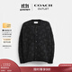 蔻馳（COACH）奧萊男女同款經(jīng)典標志開(kāi)衫 木炭灰色 經(jīng)典標識 L