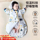 貝初眾睡袋嬰兒秋冬季寶寶0-1-3歲恒溫睡袋兒童防踢被子防寒四季通用2春 飛船【冬季加厚款】推薦0-10℃ 80碼【建議身高80cm以下】0-1歲