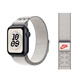 適用iwatchs10 11蘋(píng)果手表表帶耐克尼龍回環(huán)applewatch98腕帶nike 25款新色【NK尼龍回環(huán)】朦朧灰色 【46mm】適用iwatchs10/11