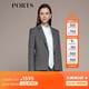 PORTS寶姿秋冬新品女裝時(shí)尚通勤職場(chǎng)西裝LM9J089NFQ054 黑色格子 XL (10)