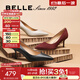 百麗（Belle）牛皮92系列高跟鞋女25春季新款婚禮單鞋3Y6B2AQ5 黑色 38 (240mm)