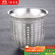 講茗堂鎏999純銀心經(jīng)大號茶主人杯送禮物長(cháng)輩領(lǐng)導男高檔退休喬遷中秋節 大號內外鎏銀心經(jīng)-200ml 200毫升