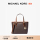 MICHAEL KORS邁克高仕 MK Jet Set  travel 女士迷你老花托特包 菜籃子 棕色 200 迷你
