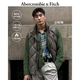 Abercrombie & Fitch美式舒適百搭菱格LOGO拉鏈羽絨背心馬甲上衣25秋冬男裝132-5208 深棕色 M (180/100A)