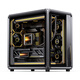 喬思伯（JONSBO）X400 深空灰 ATX海景房機箱（電競框架/360水冷/5V ARGB燈效/13風(fēng)扇位/支持背插/主板倉導風(fēng)結構）