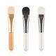 無(wú)痕軟毛涂抹式扁頭面膜刷子臉部清潔專(zhuān)用泥膜刷美容院化妝工具刷 面膜刷-3支-原木+黑+白色 其它材質(zhì)