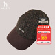 哈吉斯（HAZZYS）配飾 春秋款帽子HARRIS棒球帽毛呢鴨舌帽男AAAZ1CBD003 深棕色DW 均碼